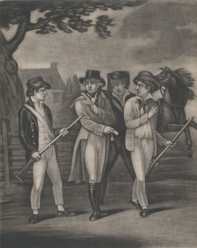 The Taking of Major André by the Incorruptible Paulding, Williams and Vanvert, juli..., 4. juli 1812 av T. W. Freeman