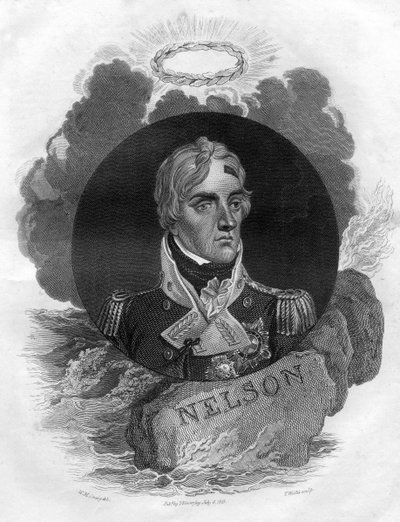 Lord Horatio Nelson, engelsk marinekommandant, 1816. av T. Wallis