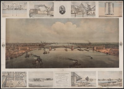 The Bridge at St Louis, ca. 1874 (kromolitografi) av T. Welcker