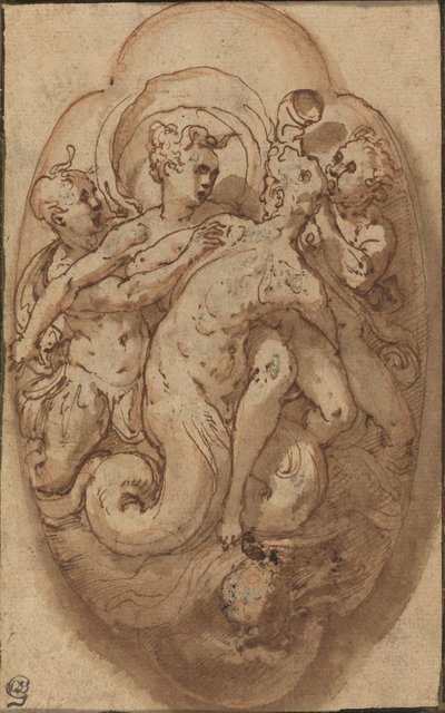 Mytologiske figurer av Taddeo Zuccaro