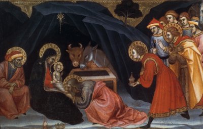 Helligtrekonger, slutten av det 14. tidlige 1400-tallet av Taddeo di Bartolo
