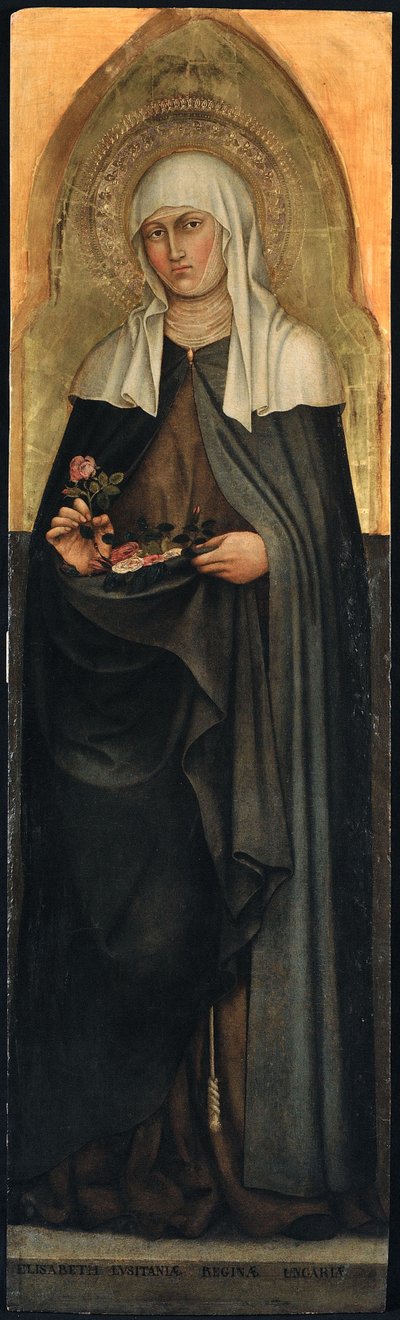 Den hellige Elizabeth av Thüringen, 1403. av Taddeo di Bartolo