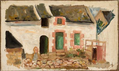 Barn foran huset av Tadeusz Makowski