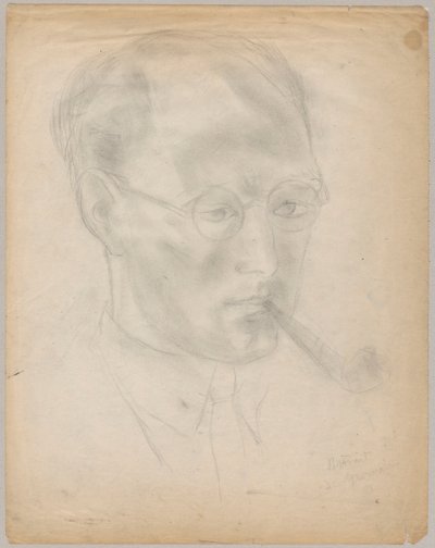 Portrett av Marcel Gromaire av Tadeusz Makowski