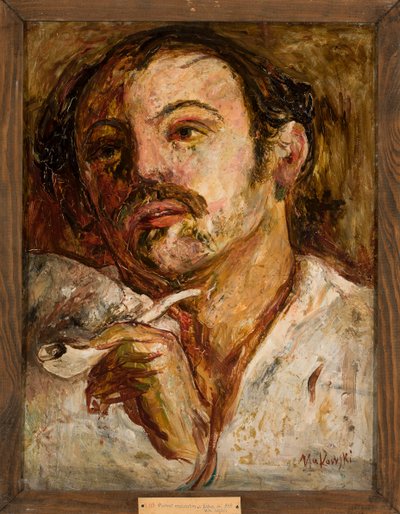 Portrett av en mann med pipe av Tadeusz Makowski