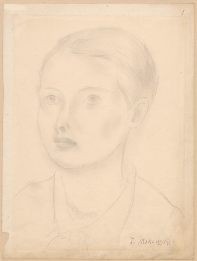 Portrett av en ung jente av Tadeusz Makowski