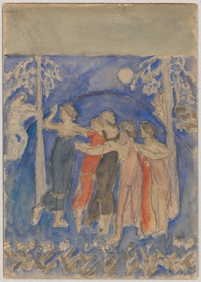 Dansende nymfer av Tadeusz Makowski