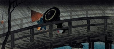 Regn på Izumi-broen av Takahashi Hiroaki