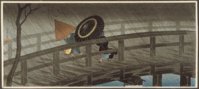 Regn på Izumi-broen av Takahashi Hiroaki