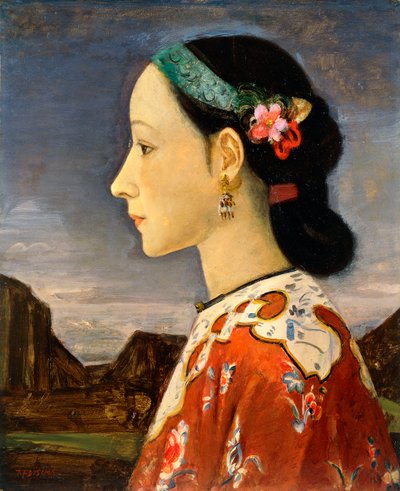 Profilen til en kvinne av Takeji Fujishima