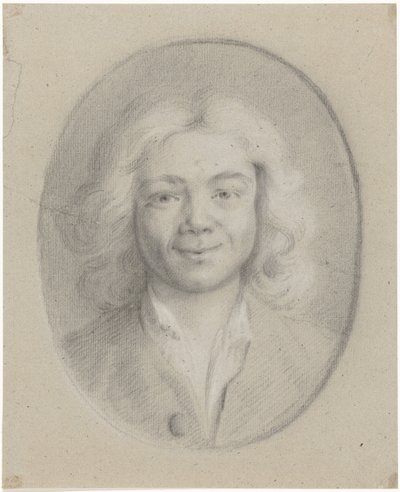 smilende ung mann av Tako Hajo Jelgersma (attributed to)