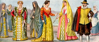 Italiensk kjole fra 1600-tallet av Tancredi Scarpelli