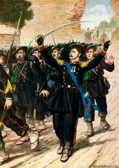 20. september 1870: Porta Pia - Breaking the walls av Tancredi Scarpelli