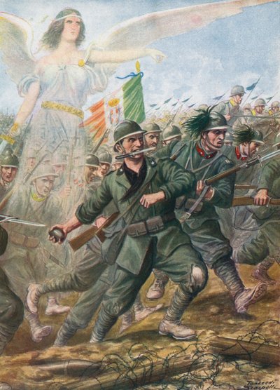 Slaget ved Piave-elven, 1918 av Tancredi Scarpelli