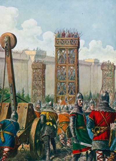 Den bysantinske generalen Belisarius erobret Roma i 536 av Tancredi Scarpelli