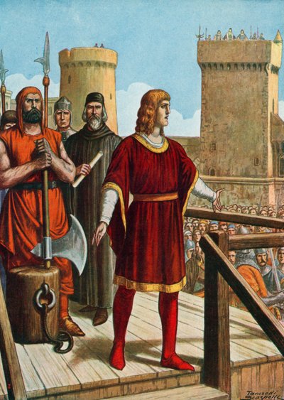 Conrad av Swabia blir henrettet 29. oktober 1268 av Tancredi Scarpelli