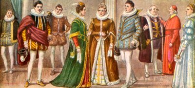 Kostyme til Milanesi i 1598 av Tancredi Scarpelli
