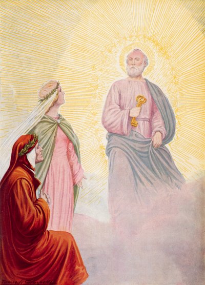 Illustrasjon for Dantes guddommelige komedie av Tancredi Scarpelli