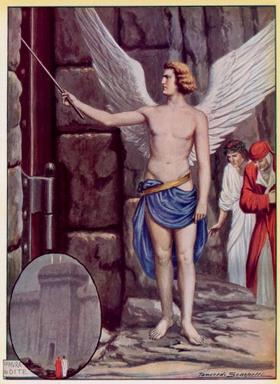 Illustrasjon for Dantes guddommelige komedie av Tancredi Scarpelli