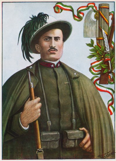 Infanterisoldat Benito Mussolini av Tancredi Scarpelli