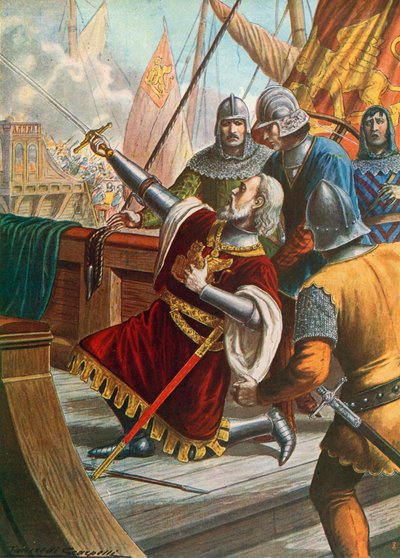 Luciano Doria drept i kamp, 1379 av Tancredi Scarpelli