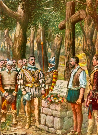 Monument reist av spanjolene til Francesco Vasquez av Tancredi Scarpelli
