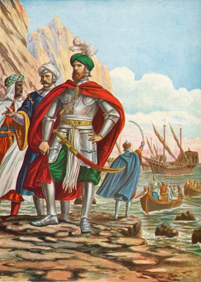 Mustafa lander på øya Kypros i 1570 av Tancredi Scarpelli