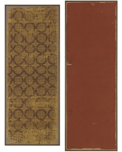 Brokadefragment (silke) av Tang Dynasty Chinese School