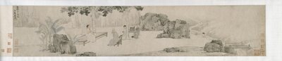 Tedrikking under Wutong-treet, Ming-dynastiet av Yin Tang