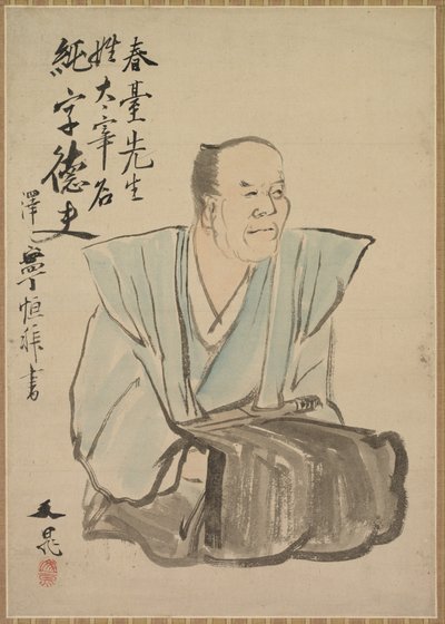 Imaginært portrett av Shundai Dazai av Tani Buncho