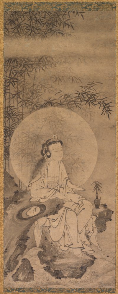 Guanyin med hvit kappe av Tani Buncho