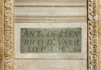 Signaturen til kunstneren, skytsengelens kapell av Tanzio da Varallo