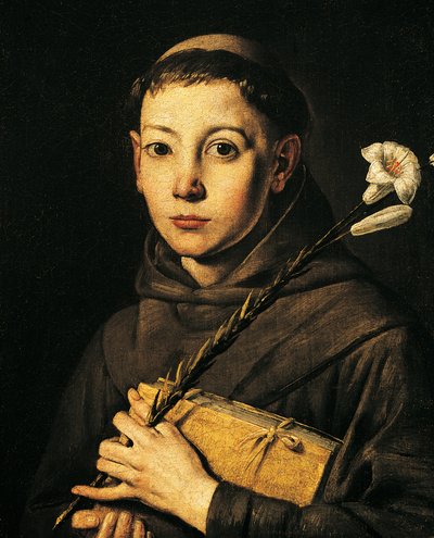 St. Antonius av Padua, av Antonio d'Enrico, kjent som Tanzio da Varallo (1575-1633), olje på lerret. av Tanzio da Varallo