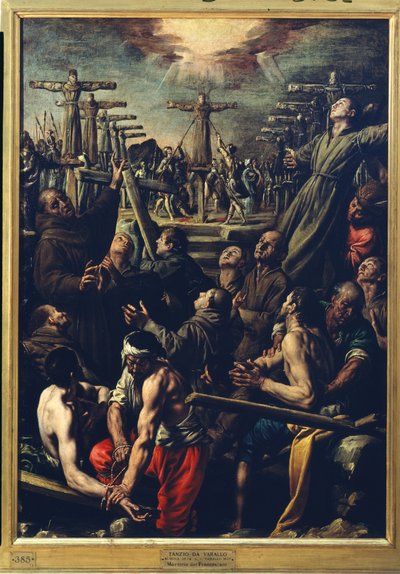 Fransiskanerbrødrenes martyrdød i Nagasaki, ca. 1627 (olje på lerret) av Tanzio da Varallo