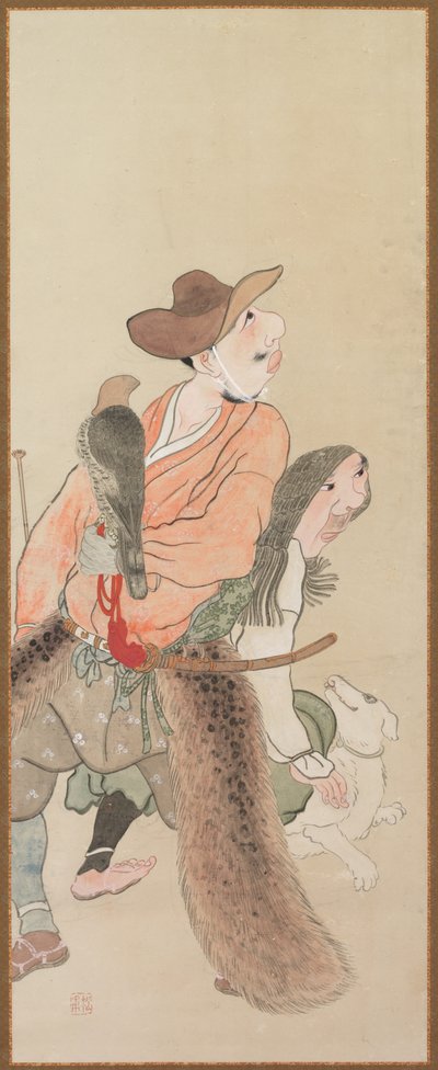 Sjangerfigurer, ca. 1816. av Tatabe Socho