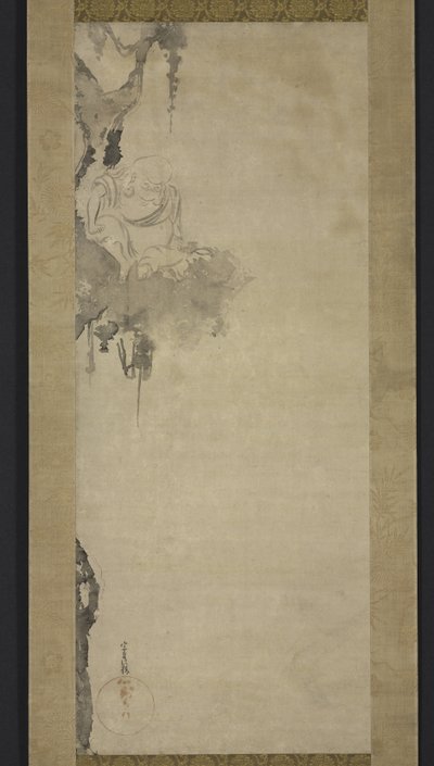 Zen Priest Square av Tawaraya Sotatsu