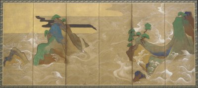 Bølger ved Matsushima av Tawaraya Sotatsu