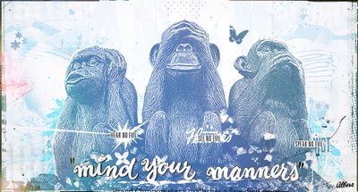 Mind your Manners, 2017 (Collage on canvas) av Teis Albers