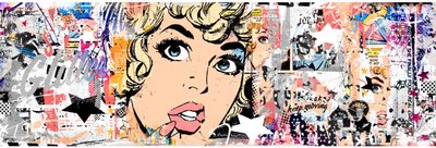New Glitter, 2015 (Collage på lerret) av Teis Albers