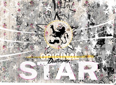Original Star, 2018 (Collage på lerret) av Teis Albers