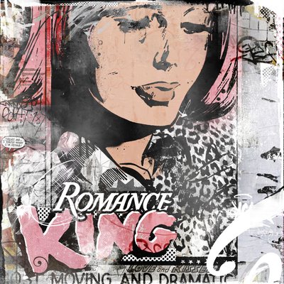 Romance King, 2014 (akryl, spraymaling på lerret) av Teis Albers