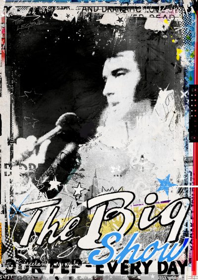 The Big Show, 2016 (Collage på lerret) av Teis Albers