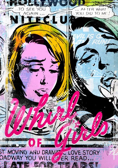 Whirl of Girls, 2015 (Collage på lerret) av Teis Albers