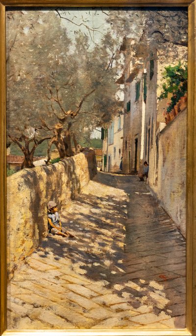 Alley til Capponcina av Telemaco Signorini