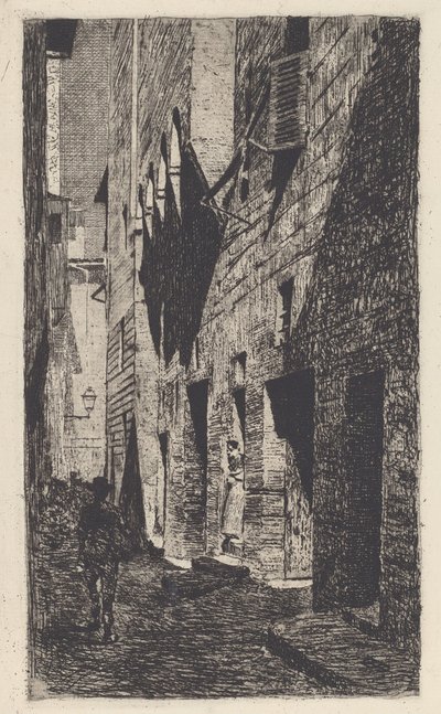 Huset til Dante da Castiglione [Huset til Dante da Castiglione] av Telemaco Signorini
