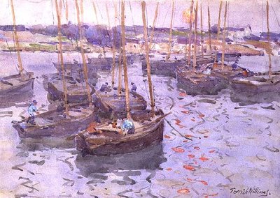 Båter i havnen av Terrick Williams