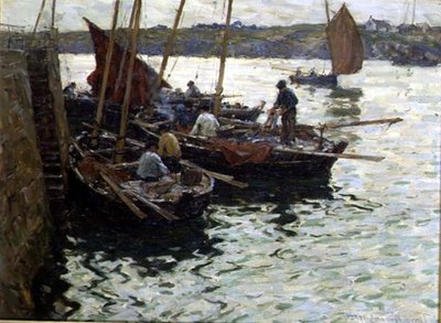 Fiskere ved kaikanten av Terrick Williams