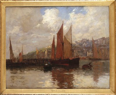 I Brixham Harbour, South Devon av Terrick Williams
