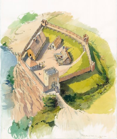 Barnard Castle, Durham, c1100 av Terry Ball