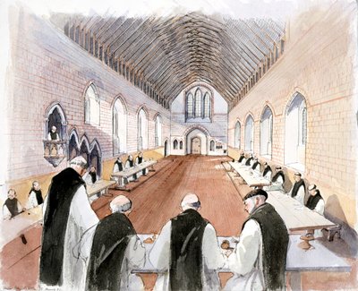 Hailes Abbey, ca. 1200-tallet, ca. 1990-2010 av Terry Ball